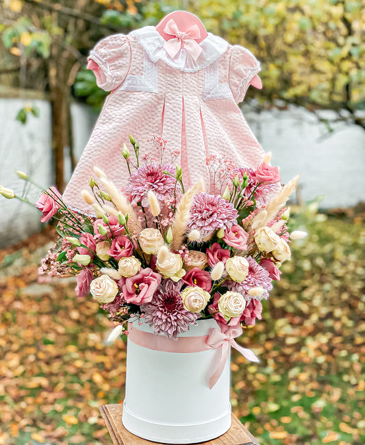 "Rose Câlin" - Box Floral Naissance.